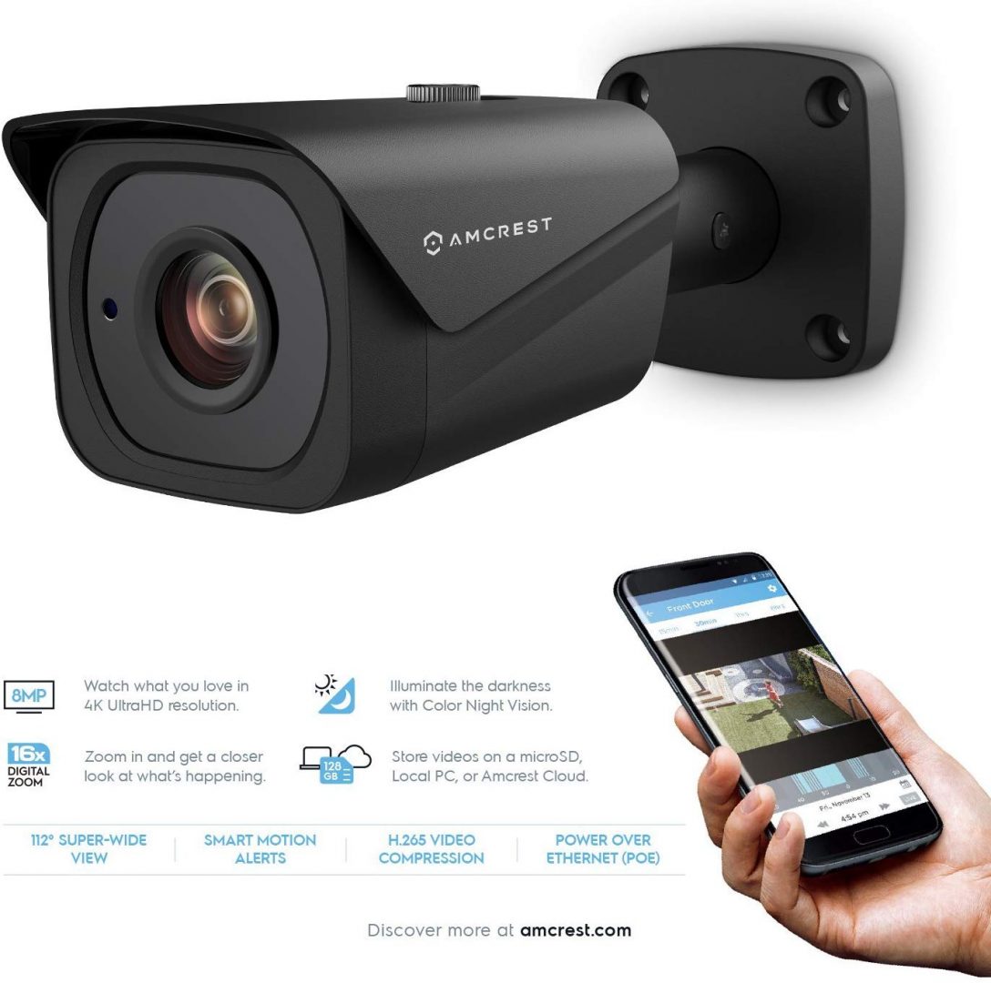 Amcrest UltraHD 4K (8MP) Outdoor Bullet | 5g Crimestoppers